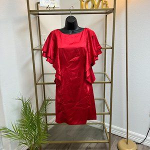 Red cocktail dress